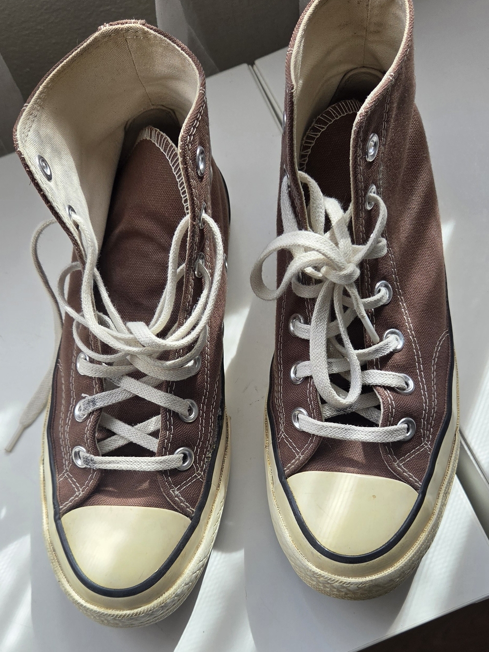Brown Converse Chuck 70 High Tops (W7/M5)